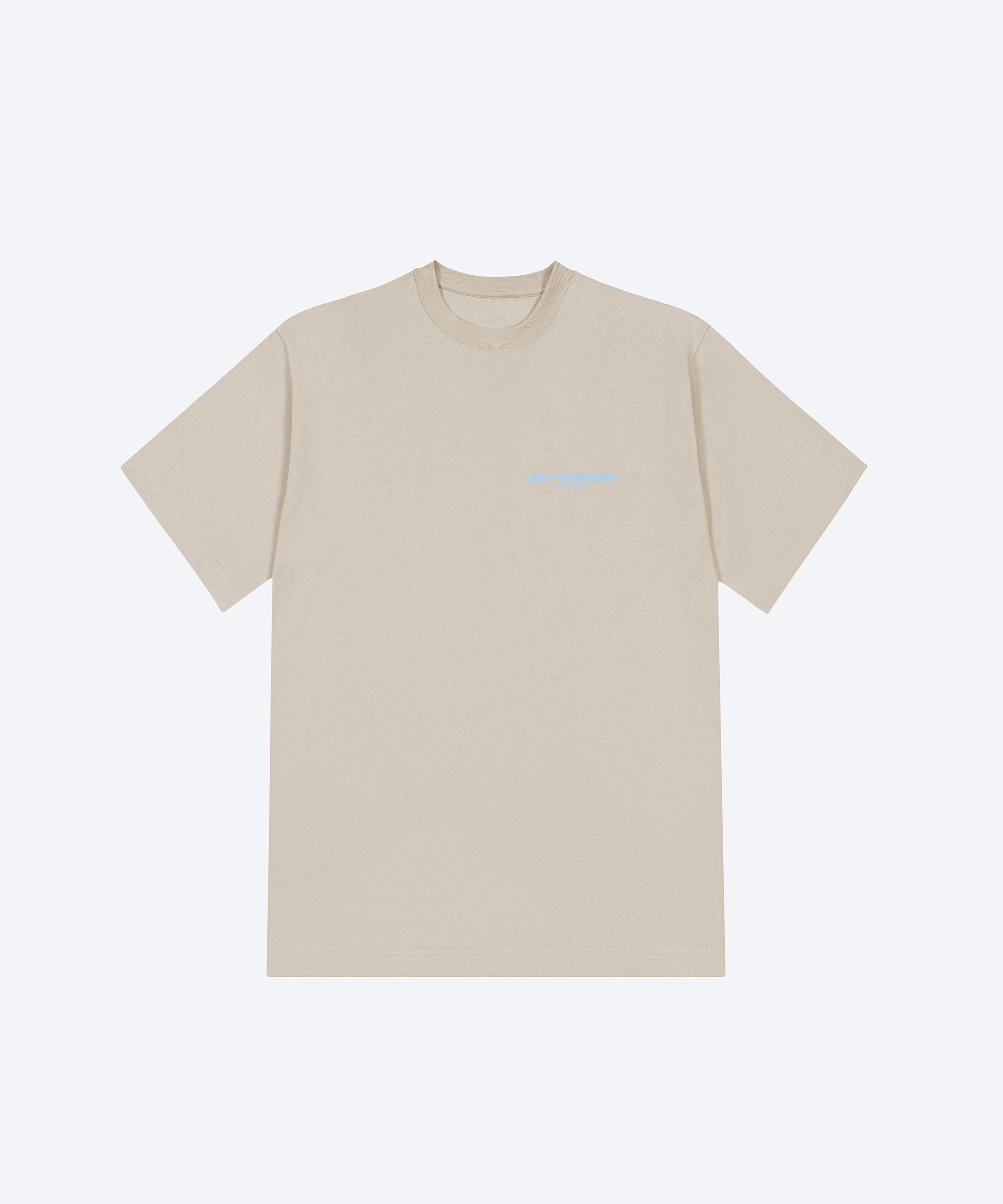 THE NIGHT OUT T-SHIRT (DESERT DUST/LIGHT BLUE)