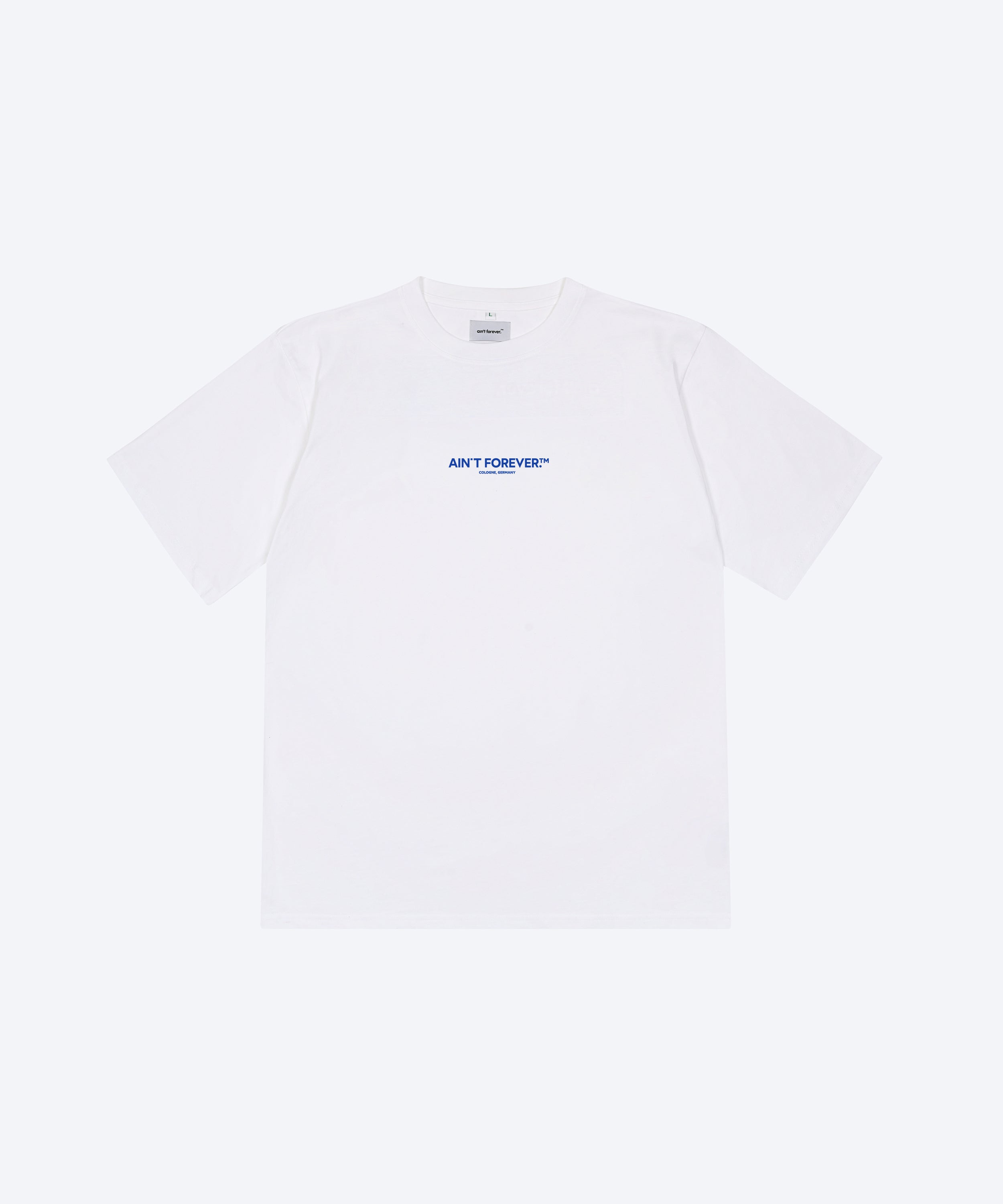 THE DEPARTURES T-SHIRT (WHITE / BLUE)