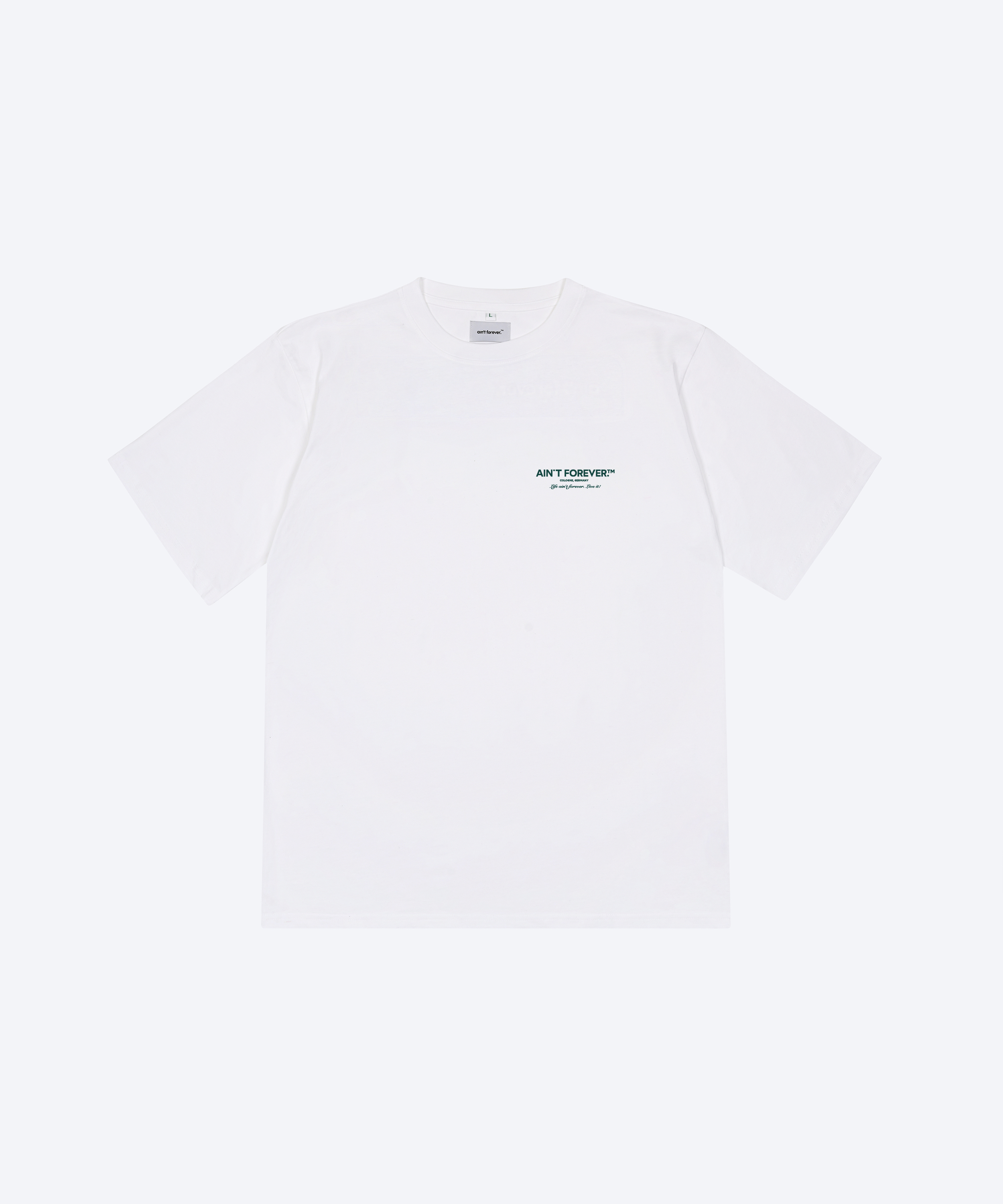 THE OVERSIZED LIVE IT! T-SHIRT (WHITE / GREEN)