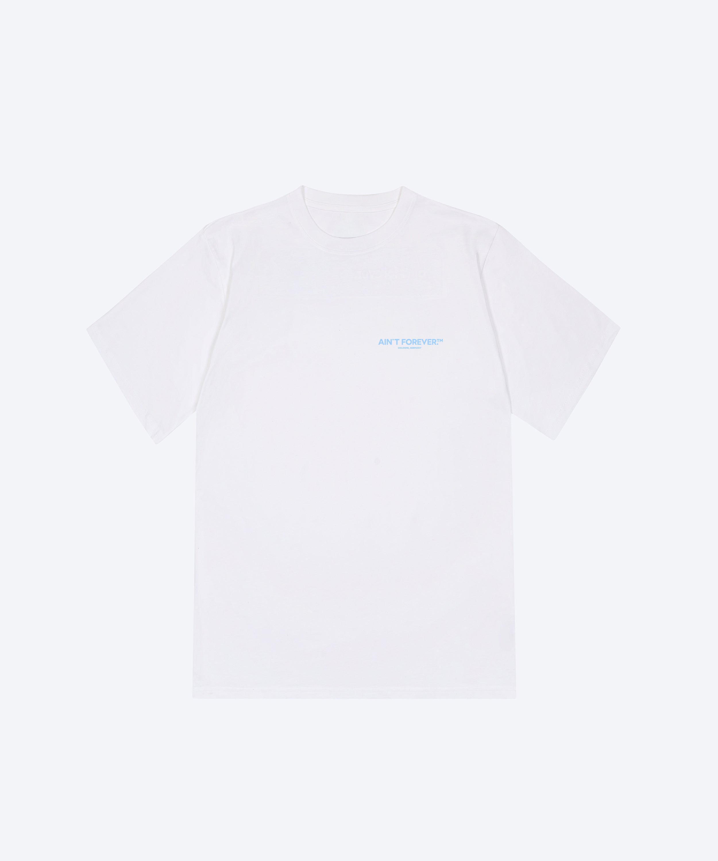 THE NIGHT OUT T-SHIRT (WHITE/LIGHT BLUE)