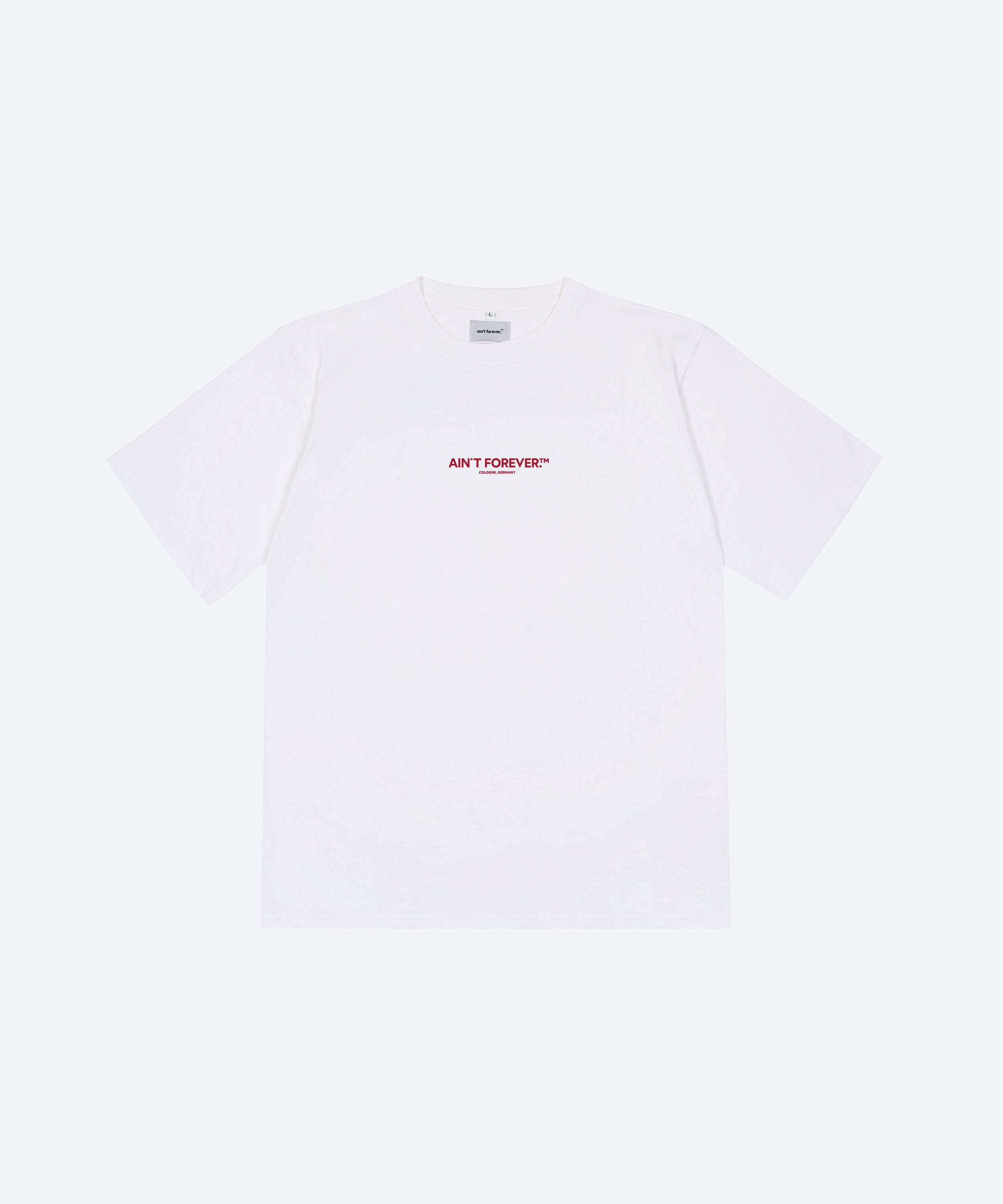 THE DEPARTURES T-SHIRT (WHITE / RED)