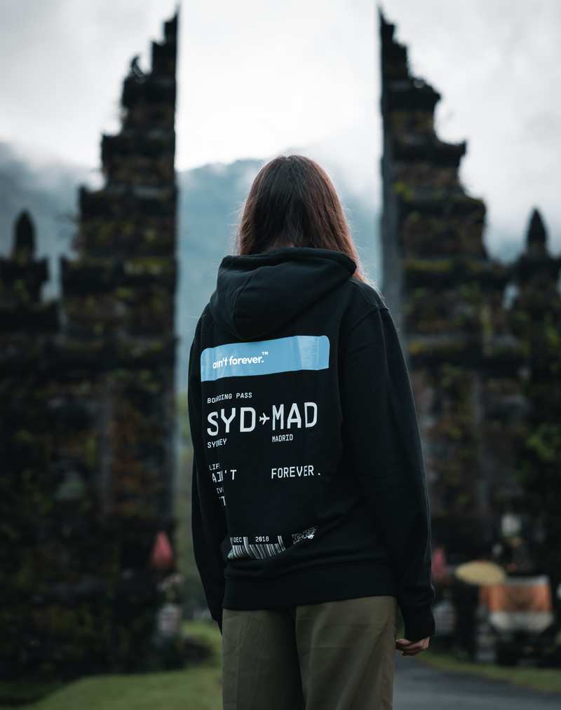 THE BOARDING PASS HOODIE