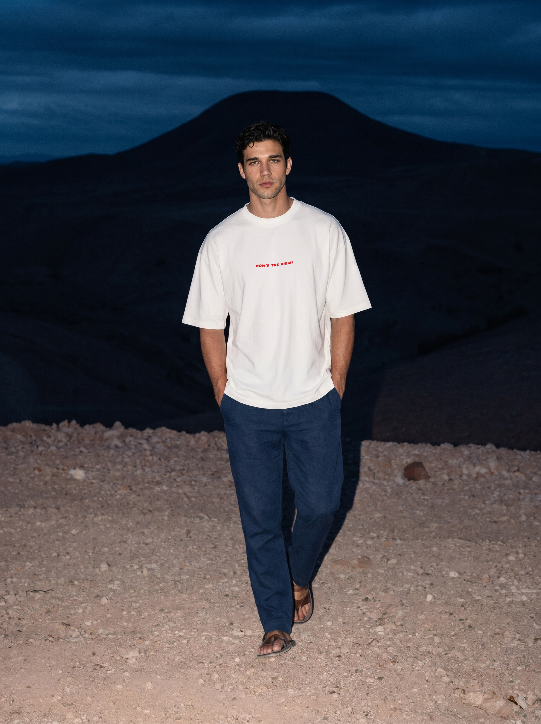 "HOW'S THE VIEW?" OVERSIZED T-SHIRT