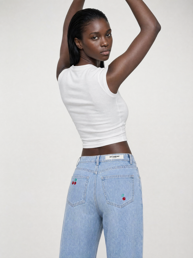 "CHERRY" - WOMEN'S LOOSE FIT JEANS