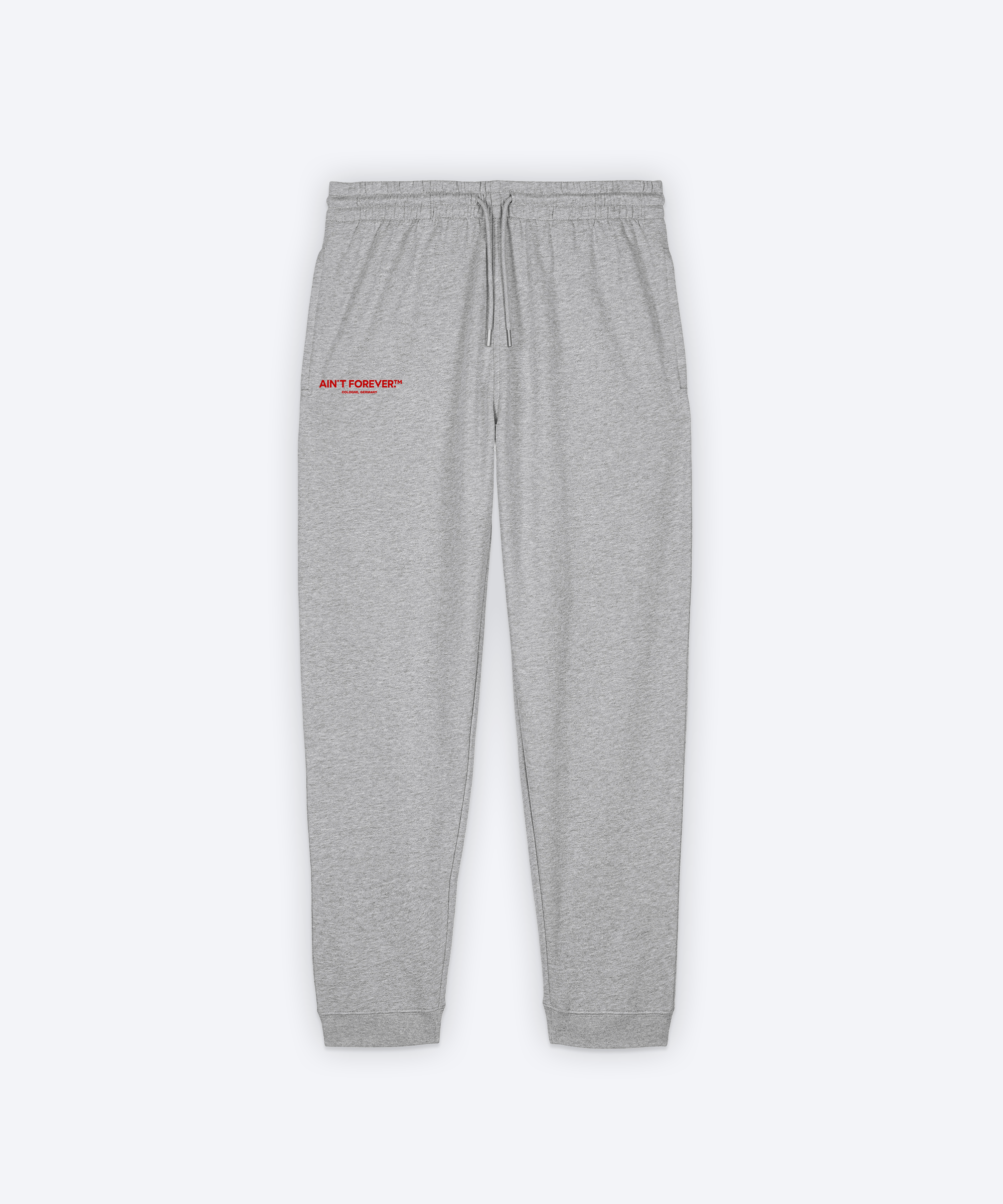 THE ESSENTIAL JOGGER (HEATHER GREY/RED)