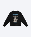 THE IANVS SWEATSHIRT (BLACK/LIGHTBLUE/BEIGE)