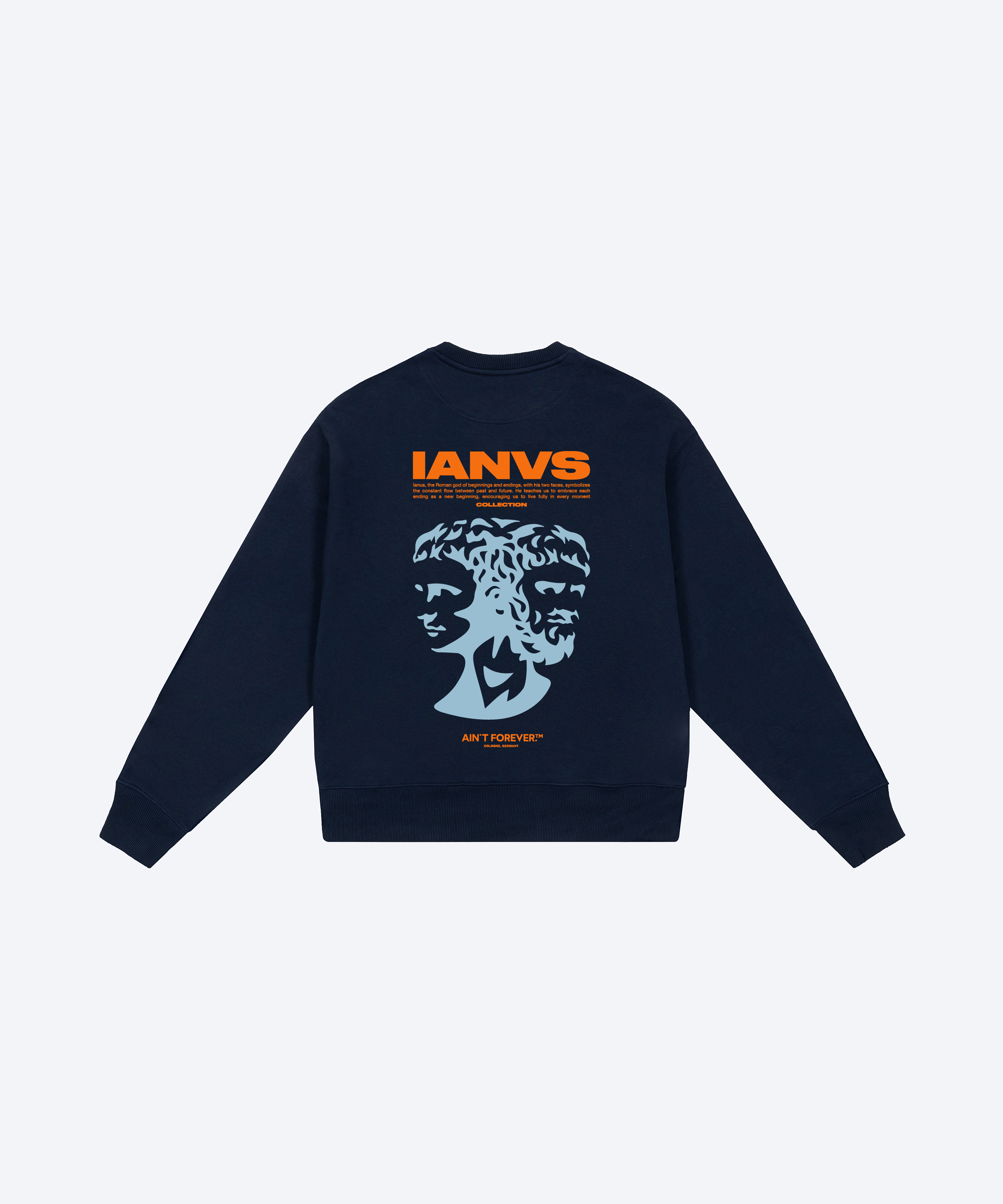 THE IANVS SWEATSHIRT (NAVY/ORANGE/LIGHTBLUE)