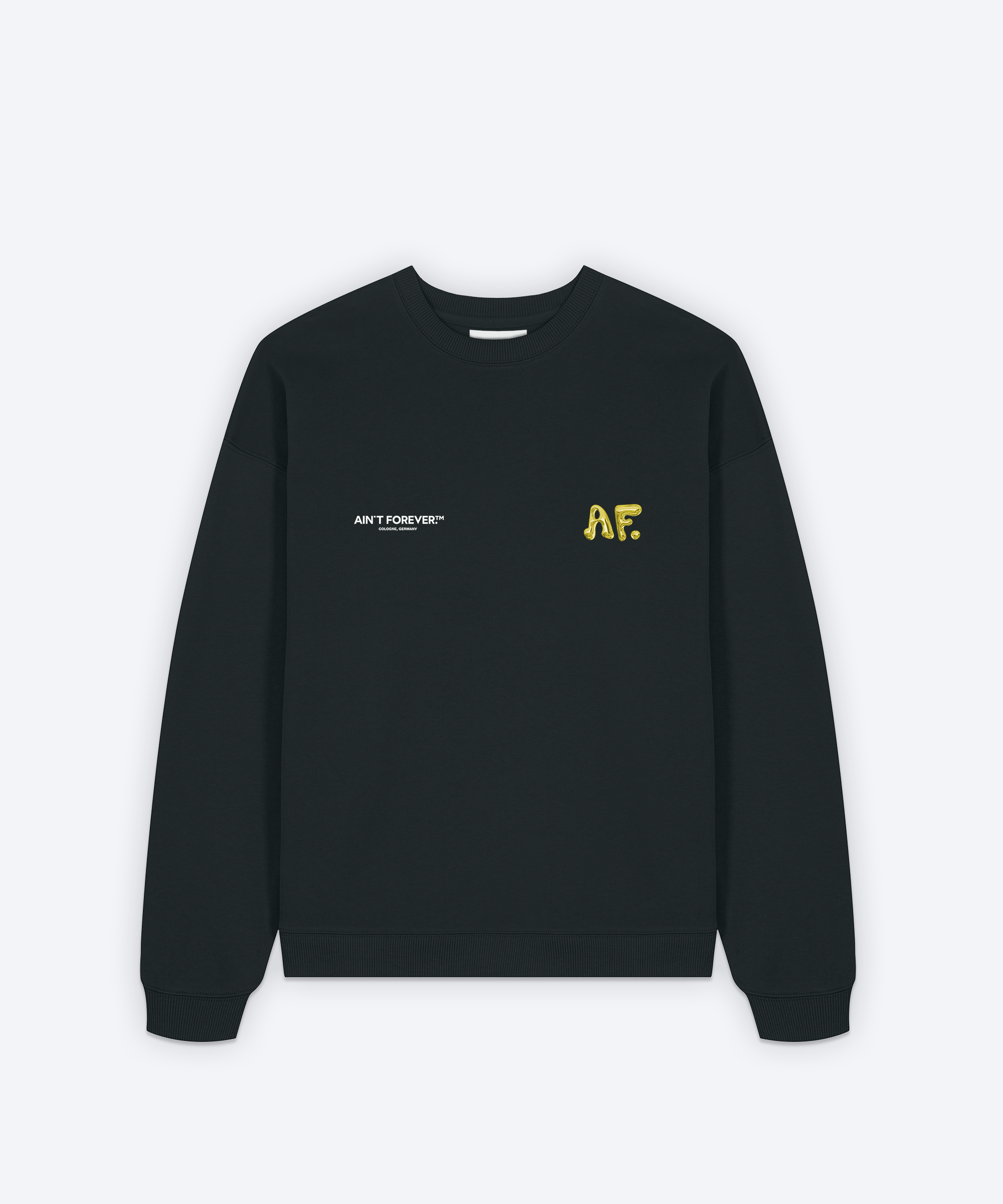 MY WEEKEND HAS TRUST ISSUES SWEATSHIRT (BLACK)