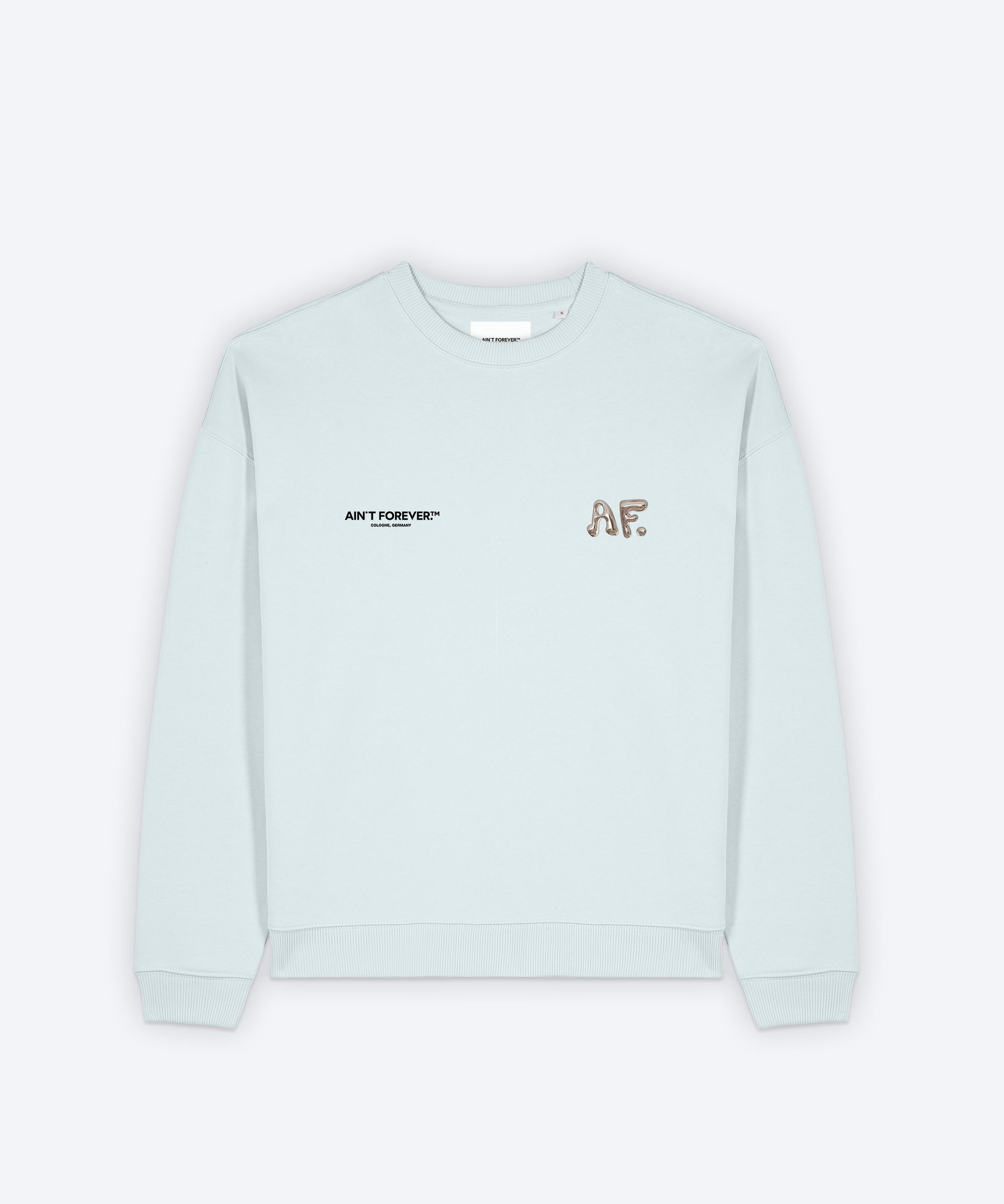 MY WEEKEND HAS TRUST ISSUES SWEATSHIRT (BLUE ICE)