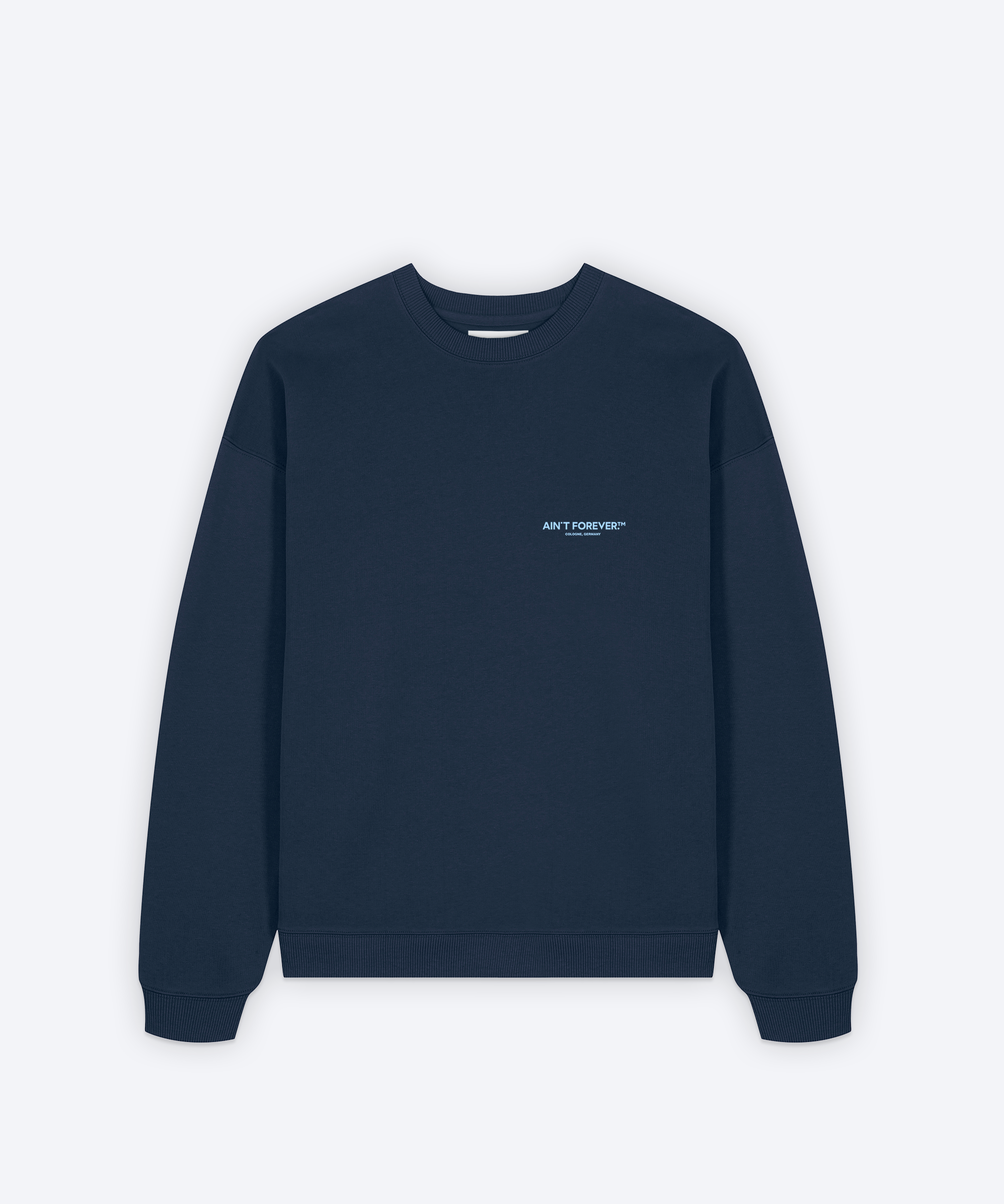 THE ESSENTIAL SWEATSHIRT (NAVY/LIGHT BLUE)