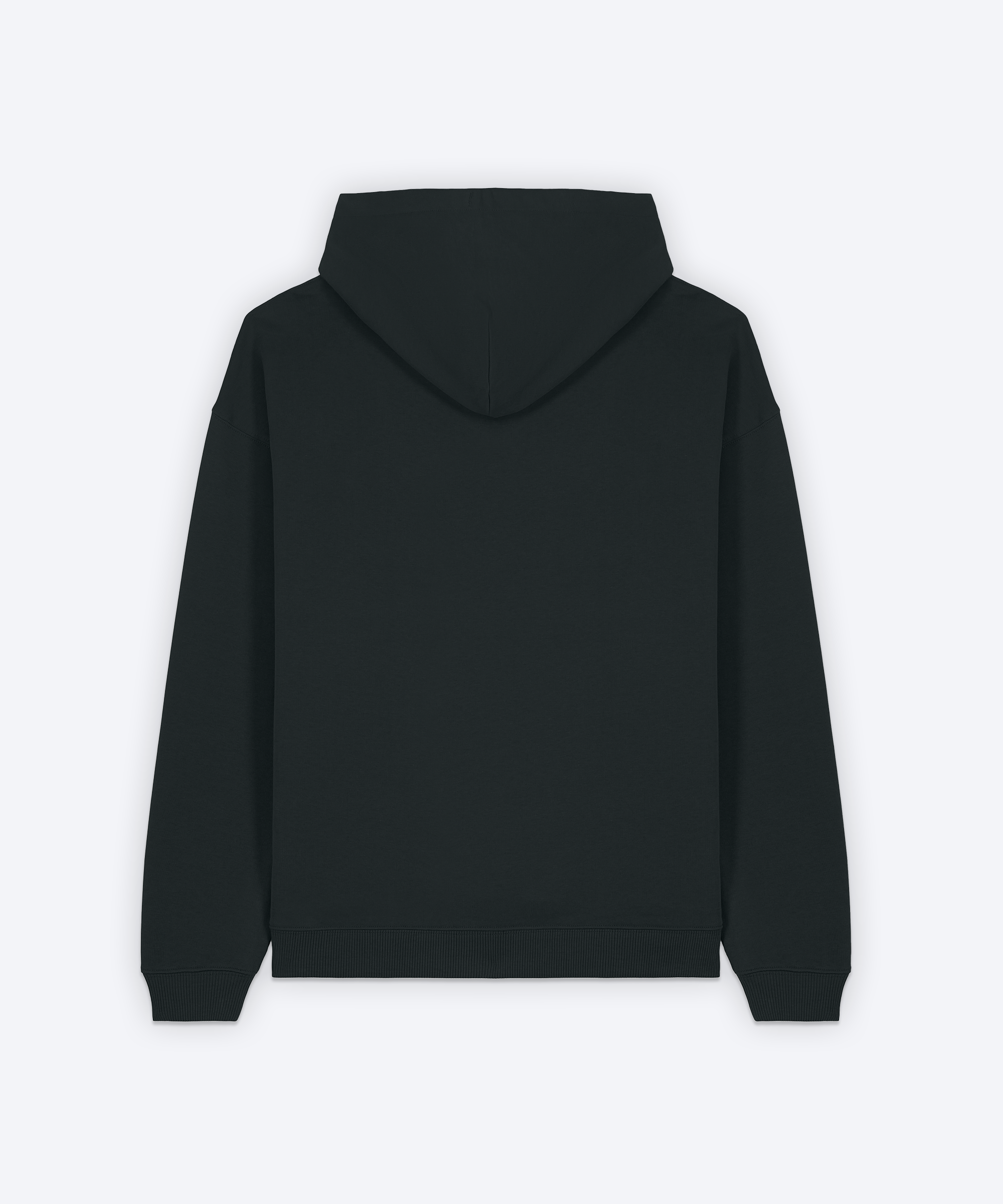 THE ESSENTIAL HOODIE (BLACK/LIGHT BLUE)