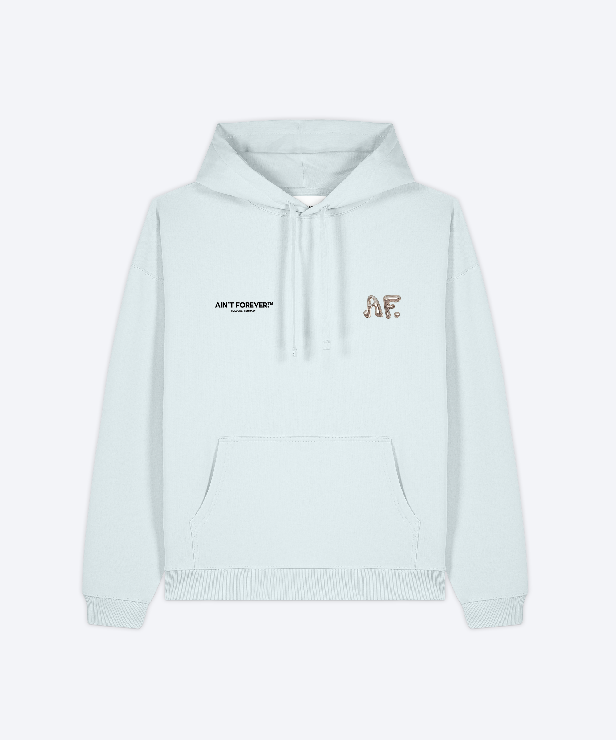 MY WEEKEND HAS TRUST ISSUES HOODIE (BLUE ICE)