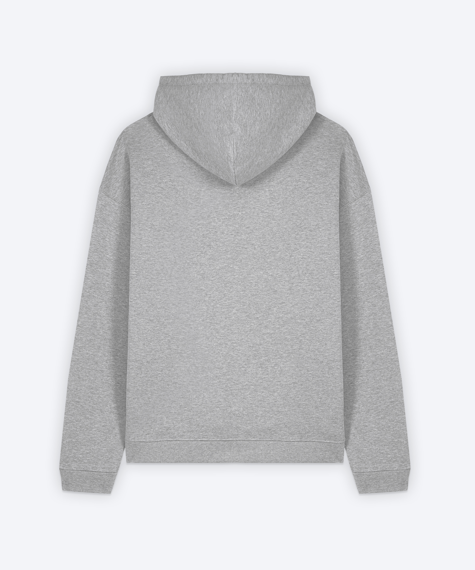 THE ESSENTIAL HOODIE (HEATHER GREY/RED)