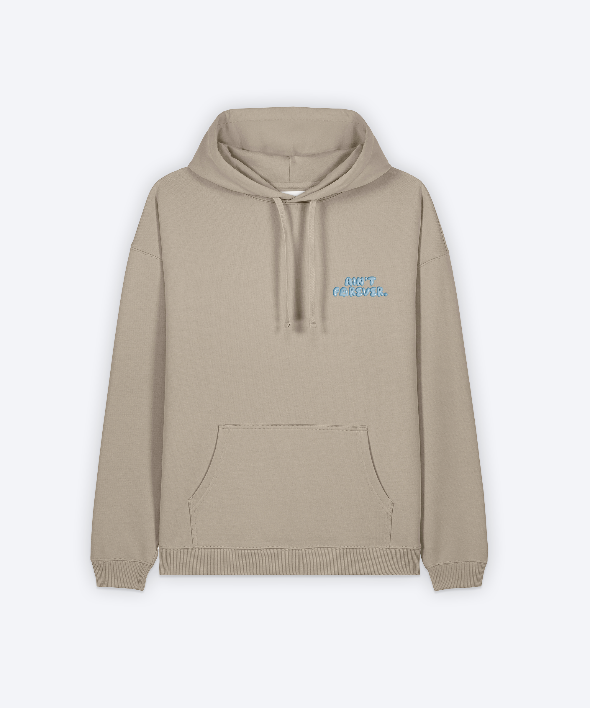 POSTING WHILE GHOSTING HOODIE (STONE)