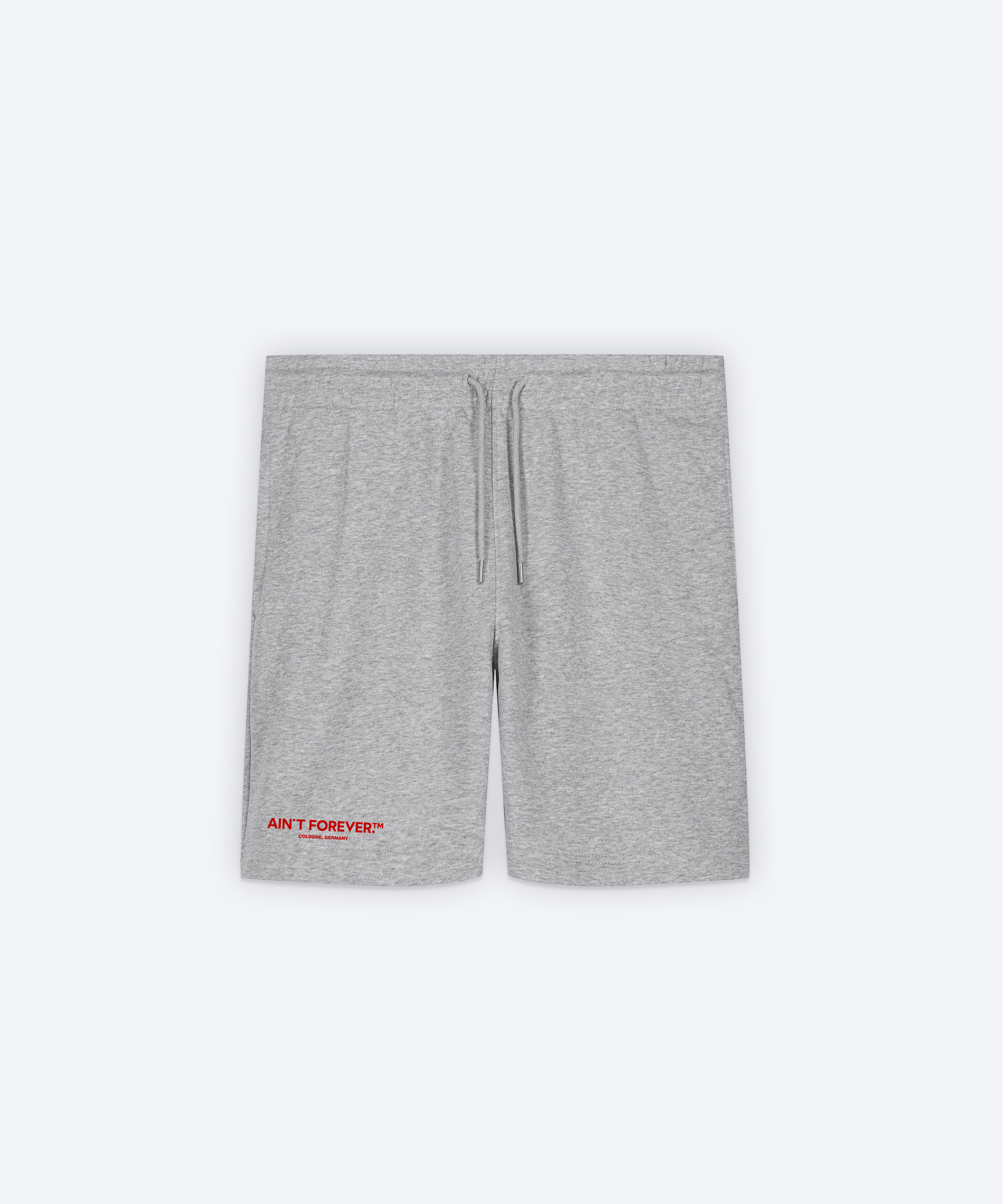 THE ESSENTIAL SHORTS (HEATHER GREY/RED)