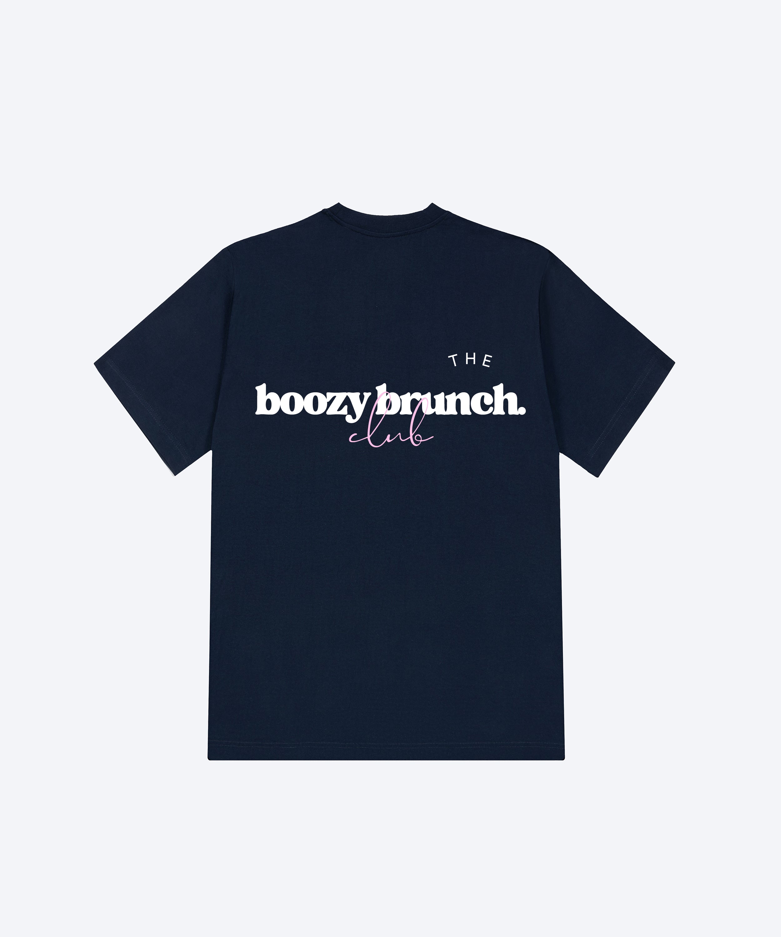 THE BOOZY BRUNCH CLUB T-SHIRT (NAVY)