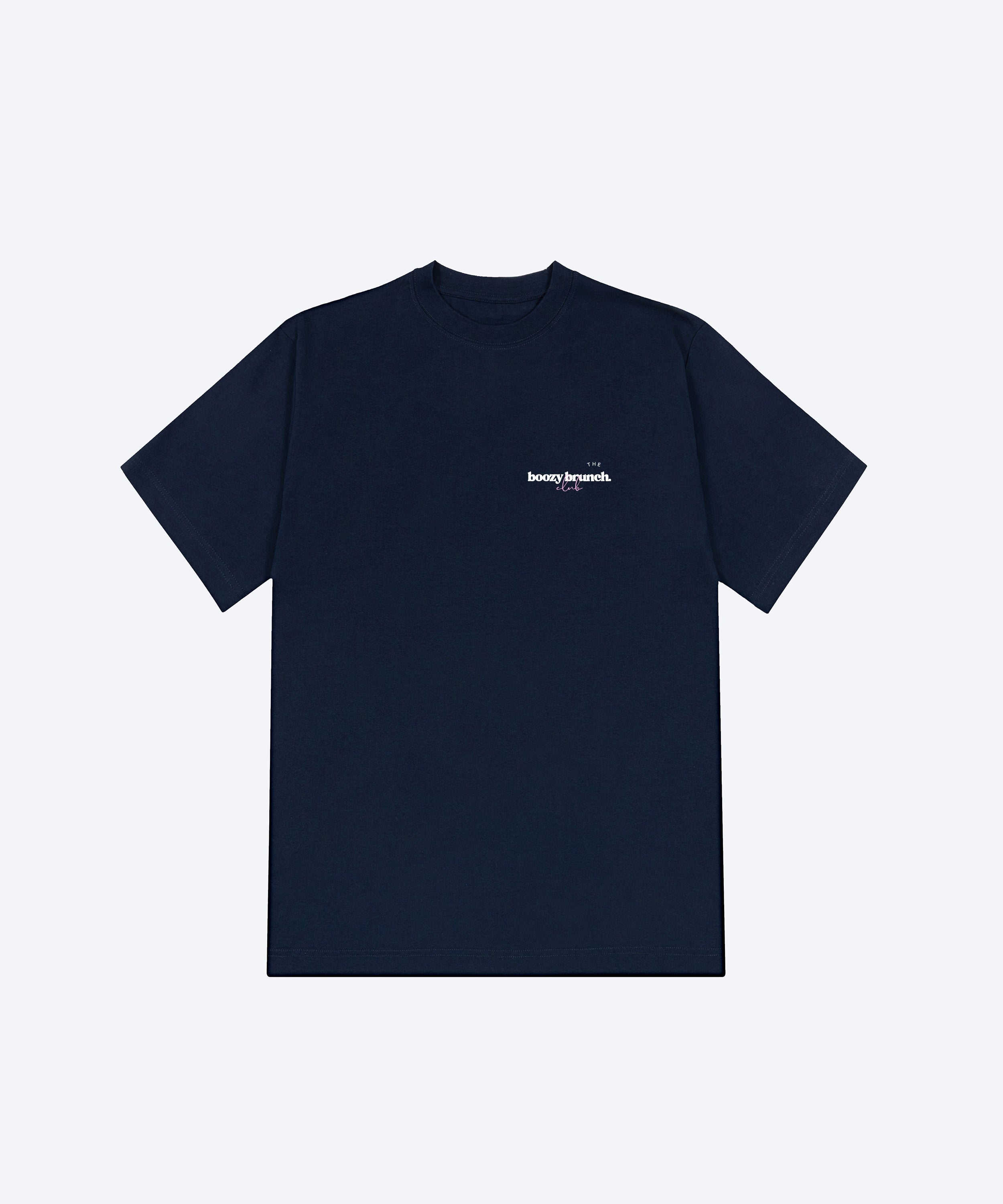 THE BOOZY BRUNCH CLUB T-SHIRT (NAVY)