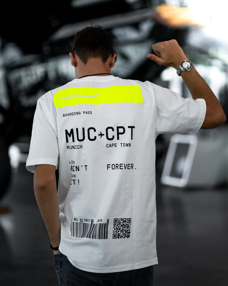 
                  
                    THE BOARDING PASS T-SHIRT (MUC - CPT)
                  
                