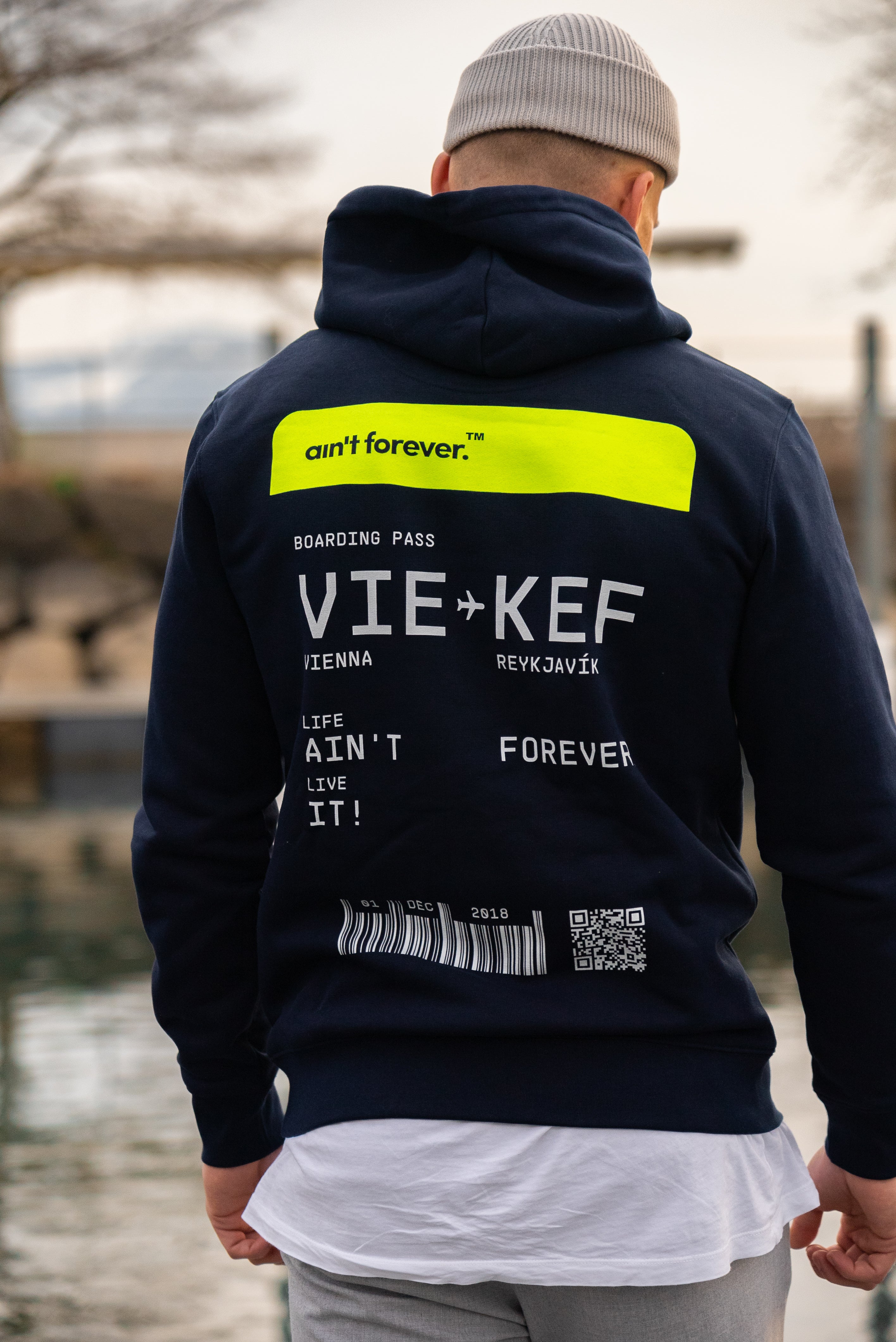 THE ORIGINAL BOARDING PASS HOODIE