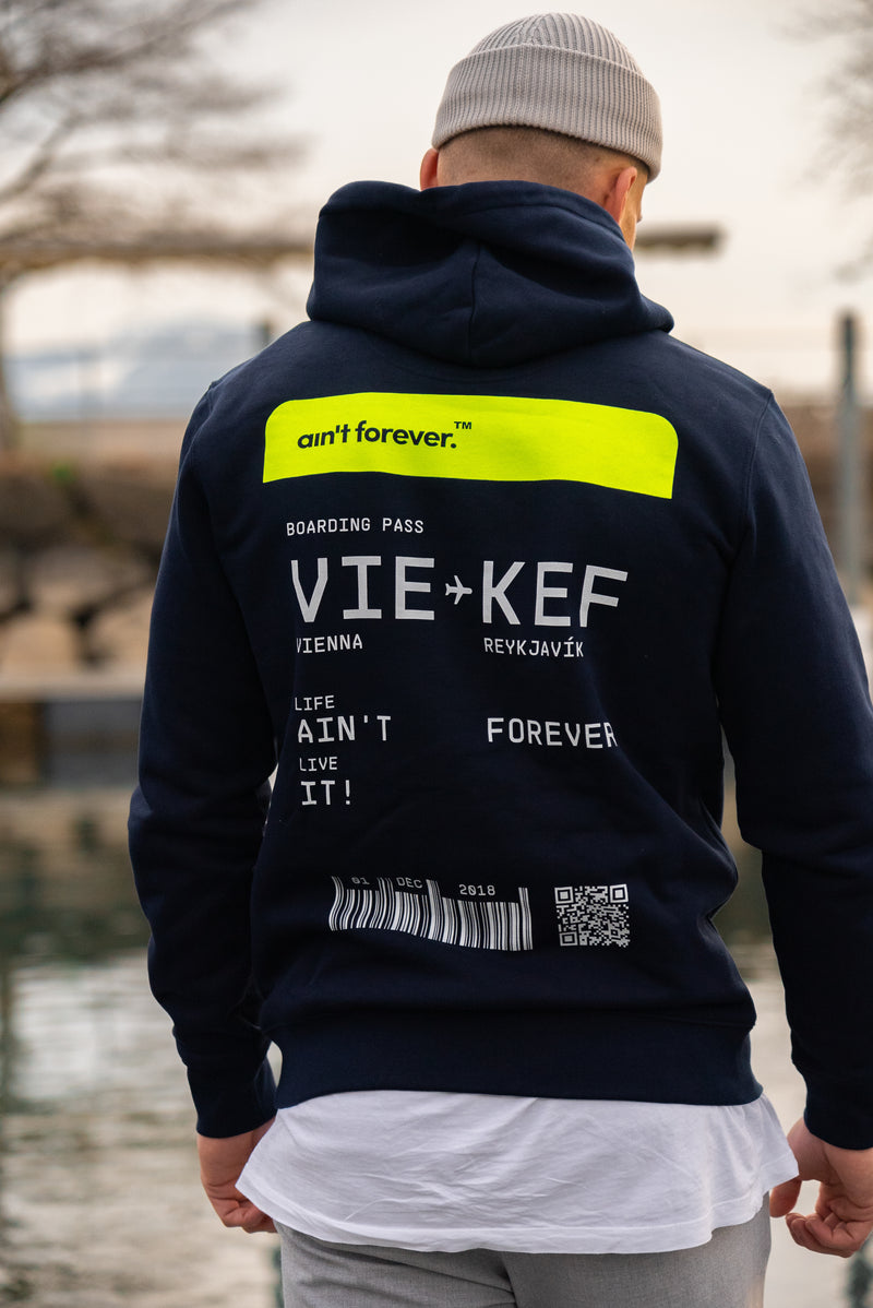 THE ORIGINAL BOARDING PASS HOODIE