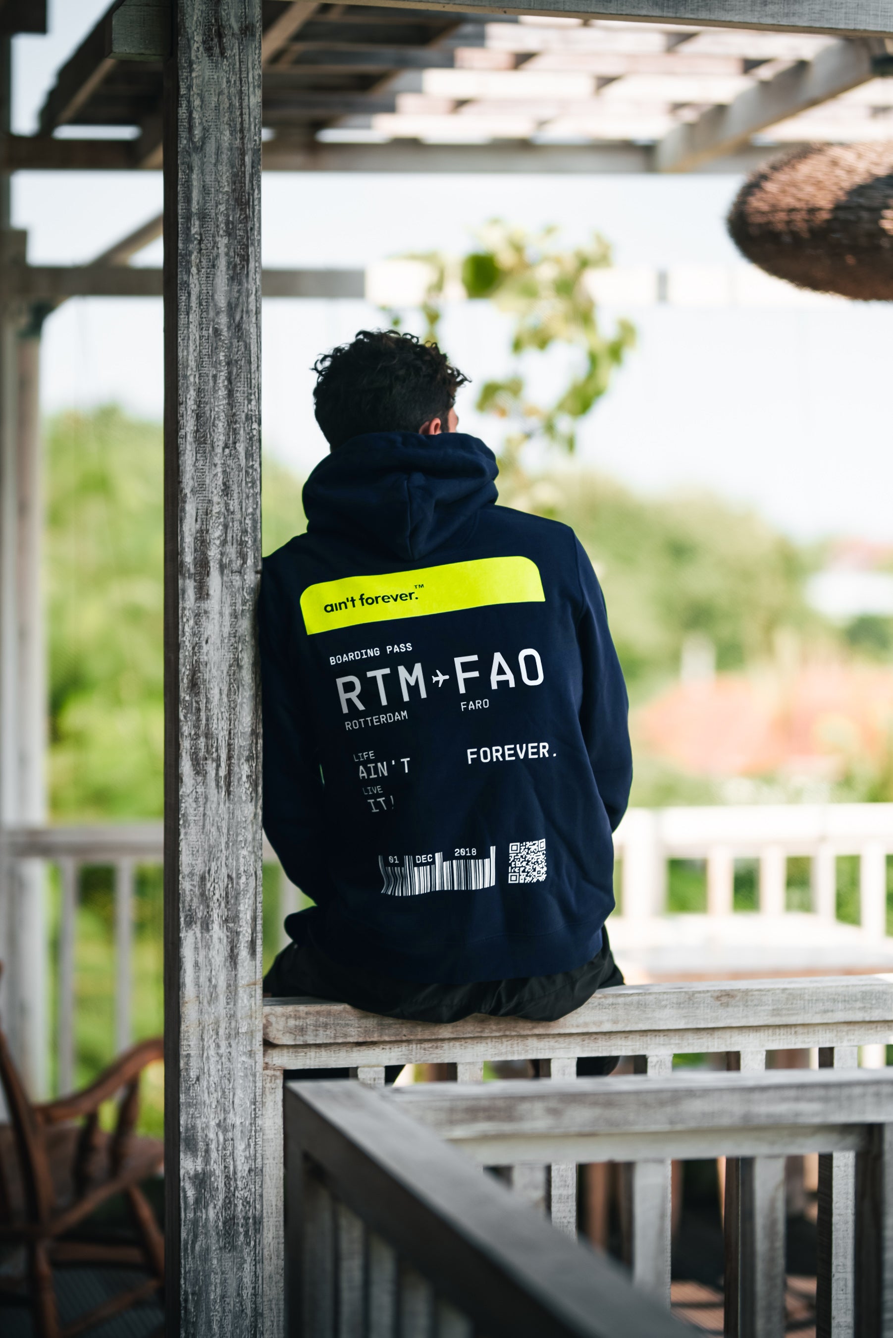 THE ORIGINAL BOARDING PASS HOODIE