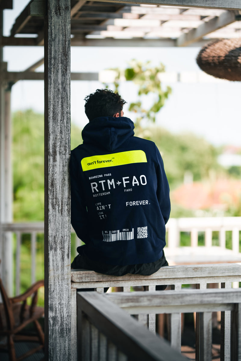 THE ORIGINAL BOARDING PASS HOODIE