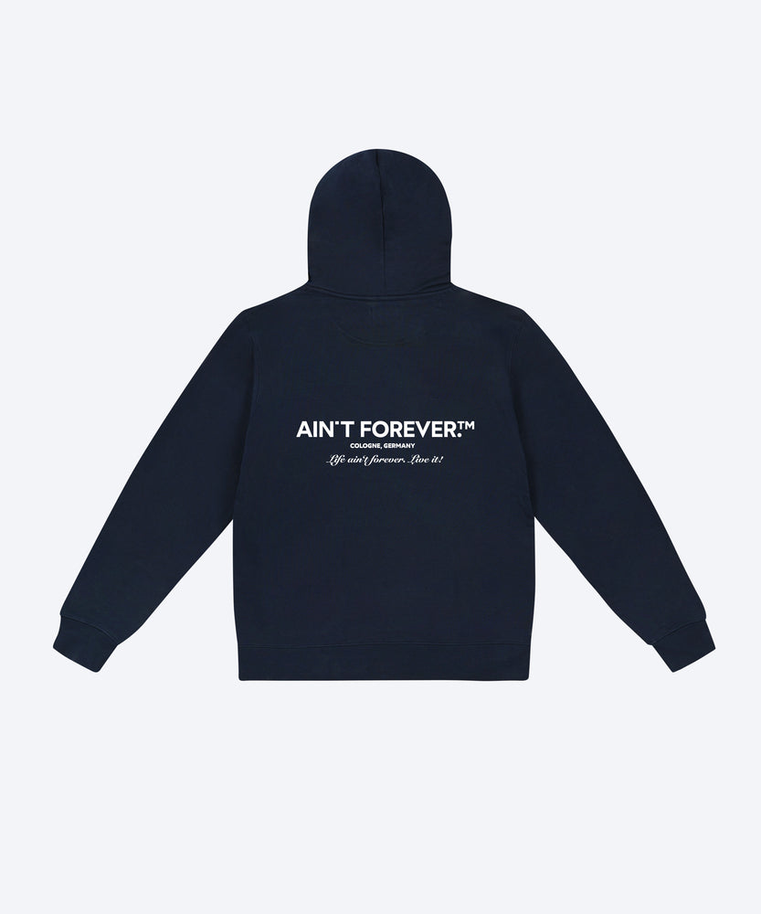 
                  
                    THE LIVE IT! HOODIE (NAVY / WHITE)
                  
                