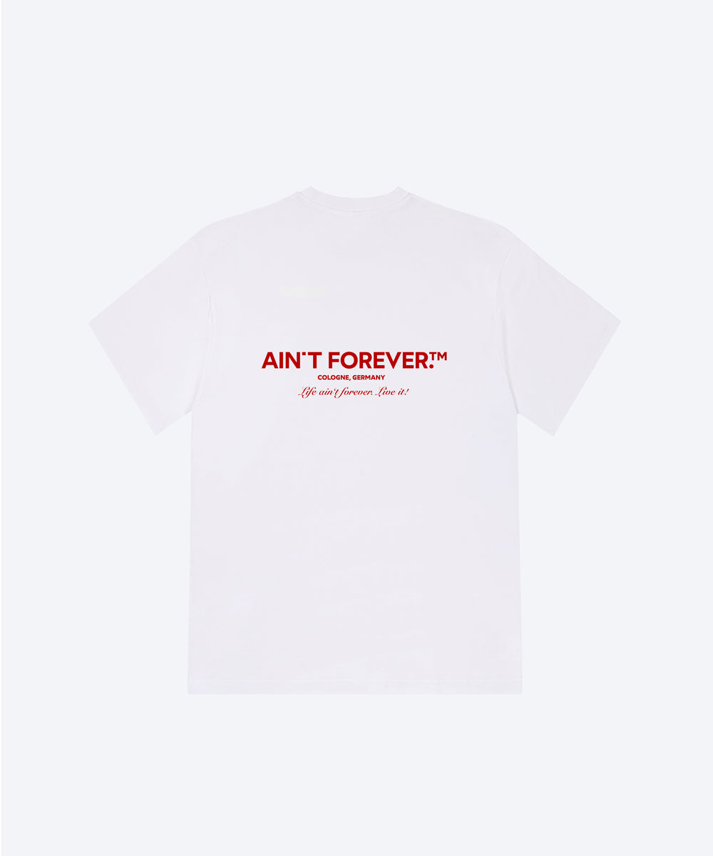 THE OVERSIZED LIVE IT! (WHITE / RED)